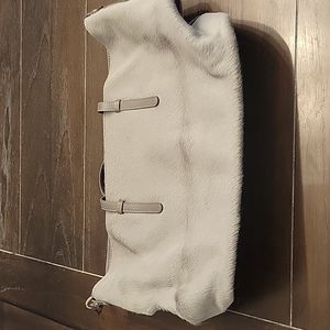 Brooks Brothers Gray Fur Tote Bag